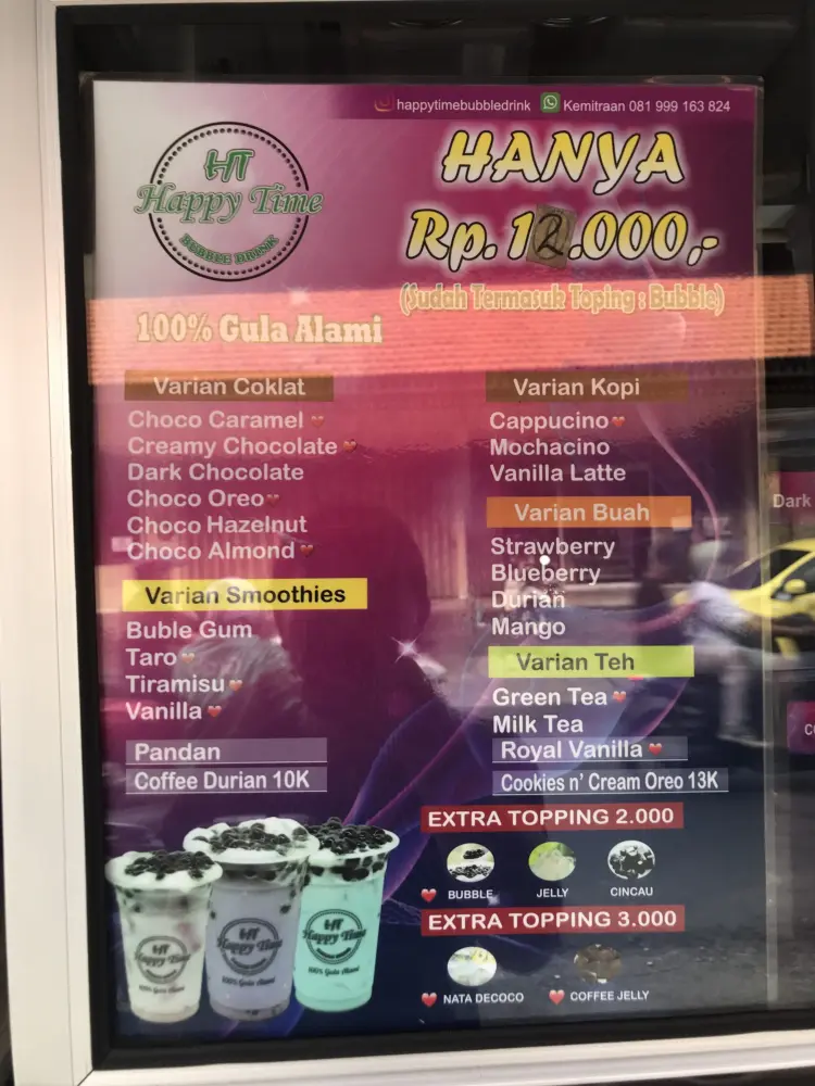 Happy time bubble drink Banjar Kalah 3